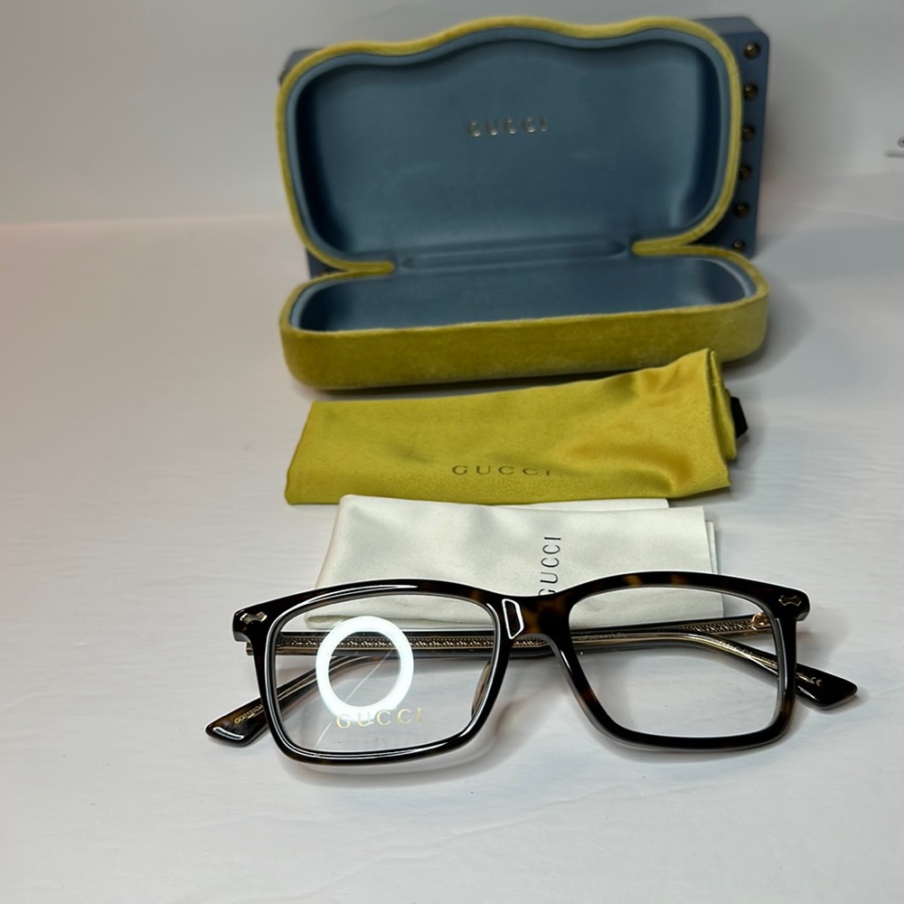 Gucci Men's Eyeglasses GG0191OA GG/0191/OA Full Rim Optical Frame - Picture 3 of 13